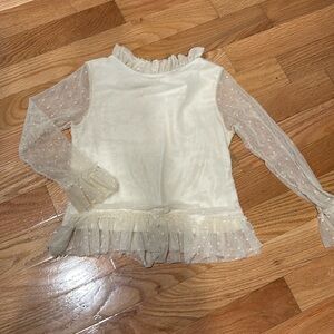 Perfect Swiss dot lined and sheer top size 5